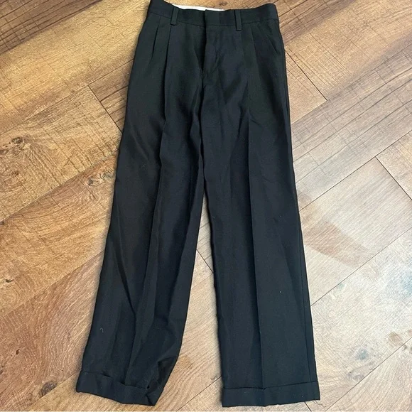 2 pairs boys pants Sz 8 slim jeans dress pants GAP van heusen black blue - Picture 2 of 8